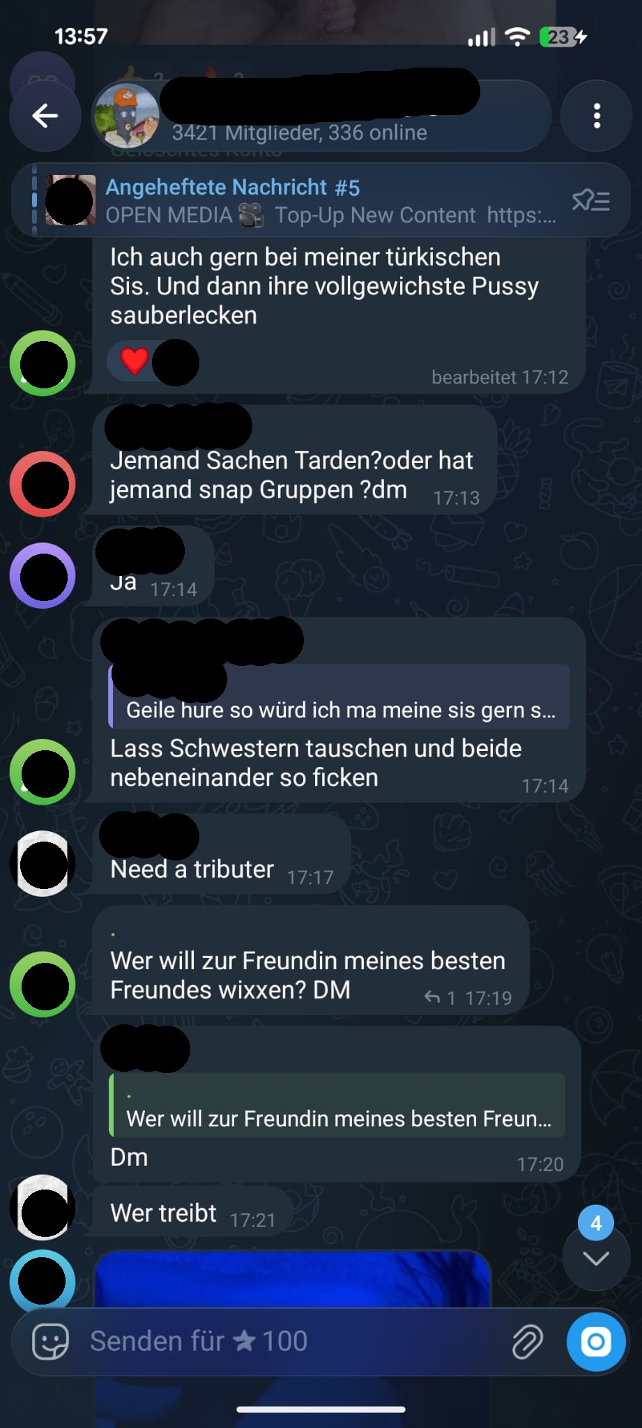 The Language of Predators in Telegram Networks
