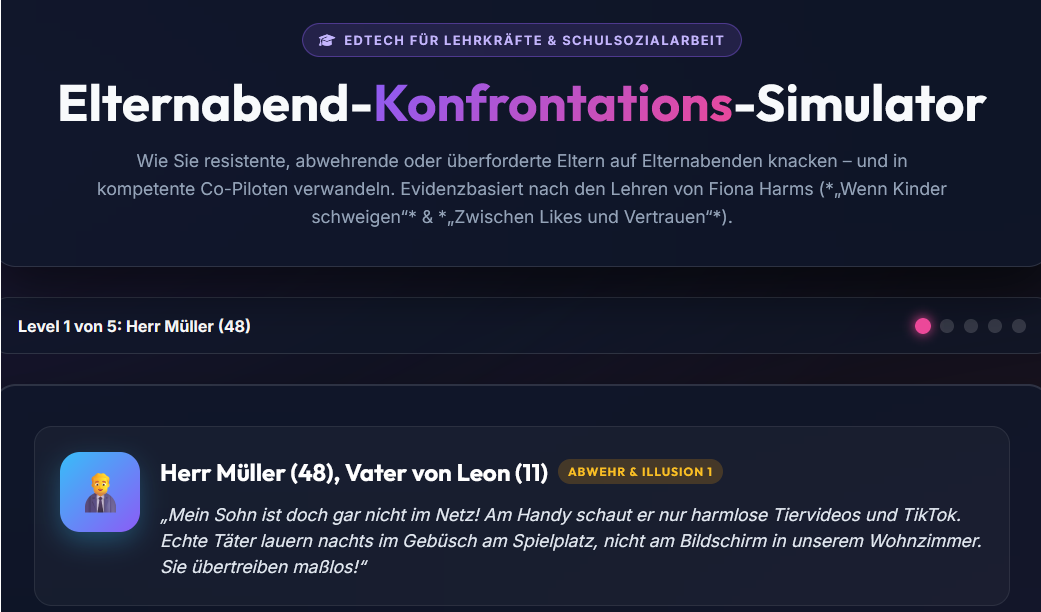 Elternabend-Simulator